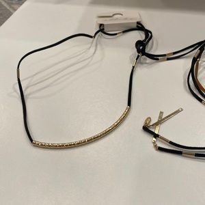 Nwt Ettika leather wrap necklace